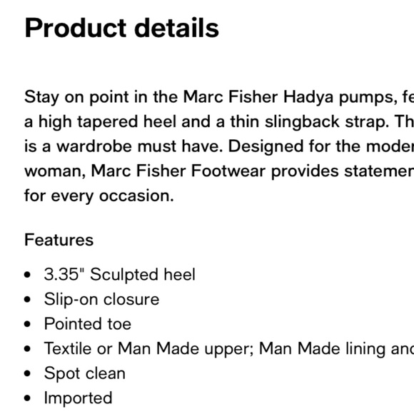 WHITE-Marc Fisher Hadya pumps - Picture 3 of 4